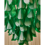 Люстра из стеклянных зеленых лепестков Petalled Illuminator варинант исполнения - 6 | Loft Concept в Красноярске