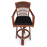 Барный стул из ротанга Eloise коричневый варинант исполнения - 2 | Loft Concept в Красноярске