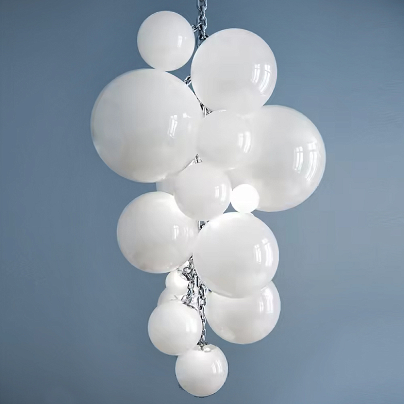 Люстра Grape Balls Белое стекло Белый Люстра Grape Balls Белое стекло Белый в Красноярске | Loft Concept