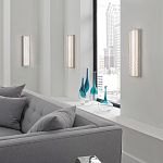 Бра прямоугольное в серебрянном цвете с ажурной решеткой Feiss варинант исполнения - 3 | Loft Concept в Красноярске