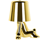 Настольная лампа фигурная золотого цвета с гладким абажуром Высота 17 см Sophia варинант исполнения - 4 | Loft Concept в Красноярске