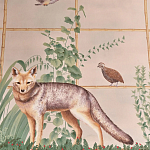 Обои ручная роспись Trellised Menagerie Standard colourway on scenic paper варинант исполнения - 2 | Loft Concept в Красноярске