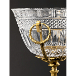 Чаша из рельефного стекла прозрачного цвета на бронзовой подставке Eden Garden варинант исполнения - 5 | Loft Concept в Красноярске