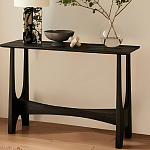 Консоль деревянная чёрная Black Tanner варинант исполнения - 4 | Loft Concept в Красноярске