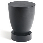 Приставной столик из массива манго Tom-tom Black варинант исполнения - 1 | Loft Concept в Красноярске