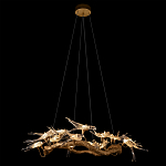 Люстра подвесная с прозрачными стеклянными птичками на ветвях Диаметр 100 см Serip Voa варинант исполнения - 3 | Loft Concept в Красноярске