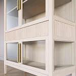 Витрина Primo со стеклянными фасадами и 2 ящиками Светлый дуб варинант исполнения - 5 | Loft Concept в Красноярске