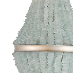 Люстра с каскадом из стеклянных декоративных элементов Shining Sea Glass варинант исполнения - 1 | Loft Concept в Красноярске