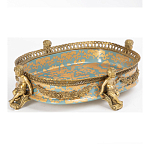 Чаша с орнаментом на ножках в виде бронзовых ангелов Eden Garden варинант исполнения - 2 | Loft Concept в Красноярске