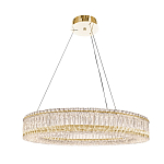 Люстра подвесная круглая из прозрачного хрусталя с золотым корпусом Selfsufficient варинант исполнения - 6 | Loft Concept в Красноярске