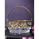 Корзиночка из прозрачного стекла с бронзовой ручкой Eden Garden варинант исполнения - 4 | Loft Concept в Красноярске