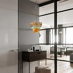 Люстра конусовидная с каскадом из разноцветных круглых подвесов Key Lustar варинант исполнения - 4 | Loft Concept в Красноярске