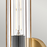 Бра для ванных комнат с прозрачным цилиндрическим плафоном на круглом основании Hinkley варинант исполнения - 4 | Loft Concept в Красноярске