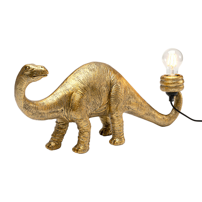 Настольная лампа для детской Золотой Динозавр  Золотой в Красноярске | Loft Concept 