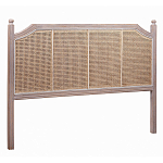 Изголовье кровати коричневое с обивкой из ротанга Olivia Headboard варинант исполнения - 1 | Loft Concept в Красноярске