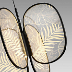 Люстра с гравировкой на акриловых плафонах Gravyura Black D 50 см варинант исполнения - 3 | Loft Concept в Красноярске