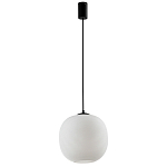 Подвесной светильник со стеклянным рельефным плафоном белый Perforated Glass 25 варинант исполнения - 2 | Loft Concept в Красноярске