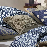 Постельное белье темно-синего цвета с рисунком Blossom Essence Sophie варинант исполнения - 6 | Loft Concept в Красноярске