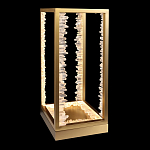 Настольная лампа прямоугольная с декоративными элементами в виде кристаллов Smooth Shine варинант исполнения - 1 | Loft Concept в Красноярске