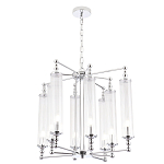 Люстра с 8-ю прозрачными цилиндрическими плафонами Jeanette варинант исполнения - 5 | Loft Concept в Красноярске