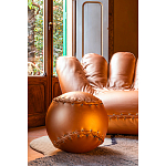 Дизайнерское кожаное кресло в форме руки Poltronova Joe Gold  Armchair варинант исполнения - 5 | Loft Concept в Красноярске