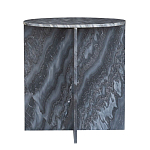 Столик кофейный с столешницей из черного мрамора Compact Black Marble Table варинант исполнения - 3 | Loft Concept в Красноярске