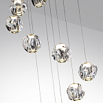 Люстра каскадня с 12-ю прозрачными шарообразными плафонами Bubbles Bocci варинант исполнения - 6 | Loft Concept в Красноярске