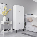 Комод белый с 4-мя дверцами на металлических ножках SPARK MULTIPURPOSE CABINET WHITE варинант исполнения - 2 | Loft Concept в Красноярске