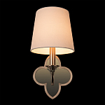 Бра с белым текстильным абажуром и фигурным основанием с зеркальной вставкой Vitorino варинант исполнения - 25 | Loft Concept в Красноярске