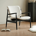 Кресло с каркасом и ножками из древесины и мягкими сиденьем и спинкой Venice варинант исполнения - 6 | Loft Concept в Красноярске