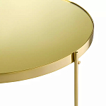 Кофейный столик овальный золотой Modern Mirror Gold Table варинант исполнения - 3 | Loft Concept в Красноярске
