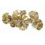 Панно настенное Blank Sheet Golden Flower варинант исполнения - 1 | Loft Concept в Красноярске