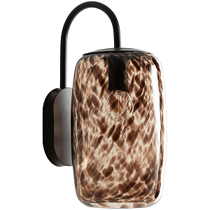 Бра с плафоном из янтарного стекла Amber Olmos Wall Lamp