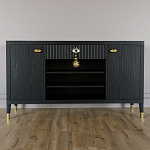 Комод-буфет Elsa Dreams Black с открытыми полками   варинант исполнения - 6 | Loft Concept в Красноярске