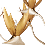 Люстра с плафонами в виде цветов Golden Bird of Paradise варинант исполнения - 1 | Loft Concept в Красноярске