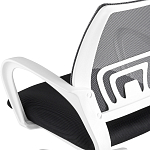 Офисное кресло с основанием из белого пластика Desk chairs Black варинант исполнения - 7 | Loft Concept в Красноярске