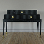 Премиальная Консоль с тремя ящиками Elsa Dreams Black варинант исполнения - 3 | Loft Concept в Красноярске