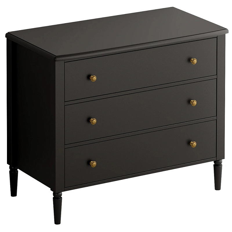 Комод с 3 ящиками Blues Black Черный в Красноярске | Loft Concept 