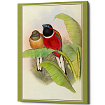 Постер на холсте с изображением птиц Blooming Birds Poster варинант исполнения - 6 | Loft Concept в Красноярске