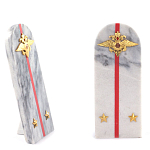 Сувенир Погон МВД из натурального камня мрамор Souvenir Epaulets варинант исполнения - 2 | Loft Concept в Красноярске