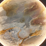 Бра в форме диска черного цвета Borders of Black варинант исполнения - 3 | Loft Concept в Красноярске