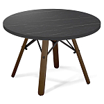 Стол журнальный c круглой столешницей на четырех коричневых ножках Charm Coffee Table варинант исполнения - 1 | Loft Concept в Красноярске