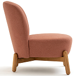 Кресло на деревянных ножках Olguin Pink Chair варинант исполнения - 3 | Loft Concept в Красноярске