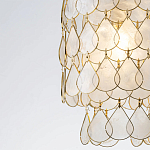 Подвесной светильник с декором из натуральной морской ракушки Iridescent Light варинант исполнения - 4 | Loft Concept в Красноярске