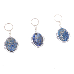 Зеркало брелок карманное двухстороннее из натурального камня Лазурит Stone Mirrors варинант исполнения - 4 | Loft Concept в Красноярске