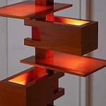 Торшер с каркасом из множества полок Links варинант исполнения - 2 | Loft Concept в Красноярске