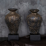 Вазы «Парные» на деревянных основаниях варинант исполнения - 1 | Loft Concept в Красноярске