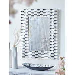 Прямоугольное зеркало с инкрустацией раковинами устриц Mother оf Pearl Facets варинант исполнения - 6 | Loft Concept в Красноярске