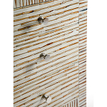 Тумбочка прикроватная Bogense Bone Inlay Bedside Beige варинант исполнения - 3 | Loft Concept в Красноярске