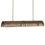 Люстра линейная полукруглой формы Wooden Horseshoe варинант исполнения - 4 | Loft Concept в Красноярске